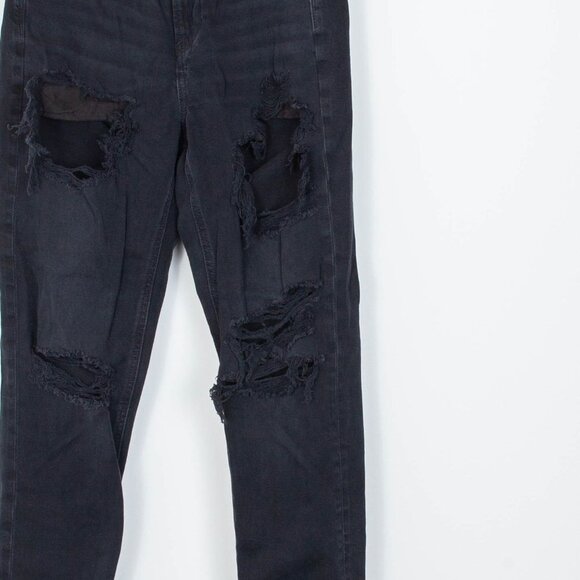 American‎ Eagle High Rise Distressed Mom Jeans Women's Size 00R - Picture 3 of 9